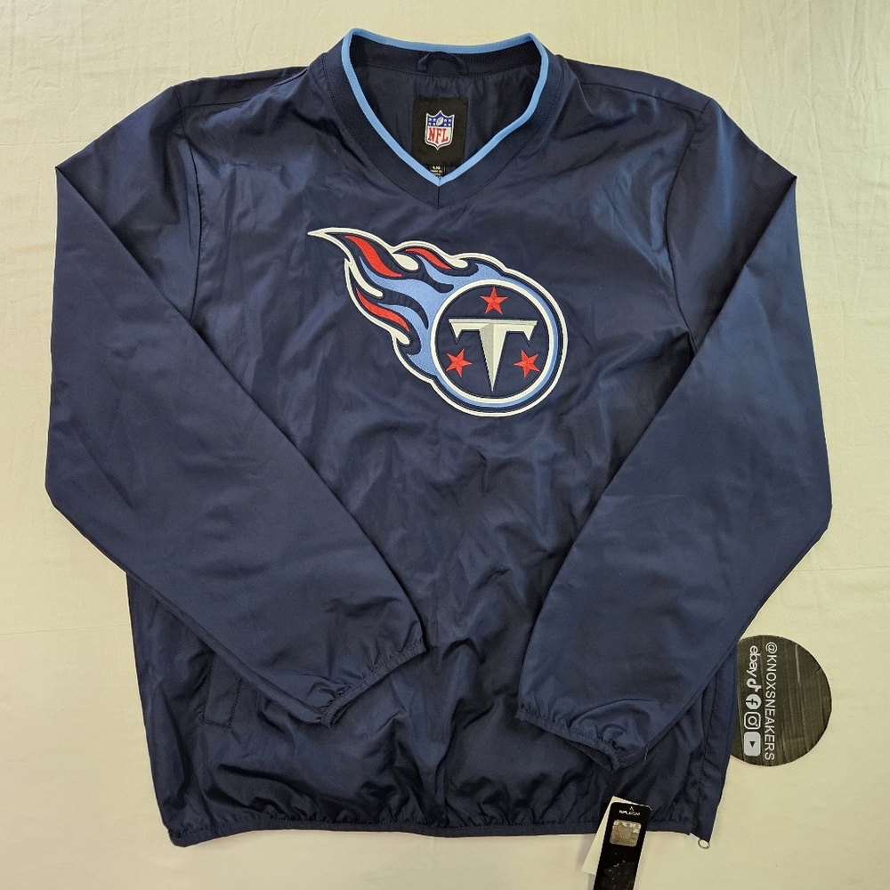 NFL Team Apparel Tennessee Titans Windbreaker Pullover Men's Size Large